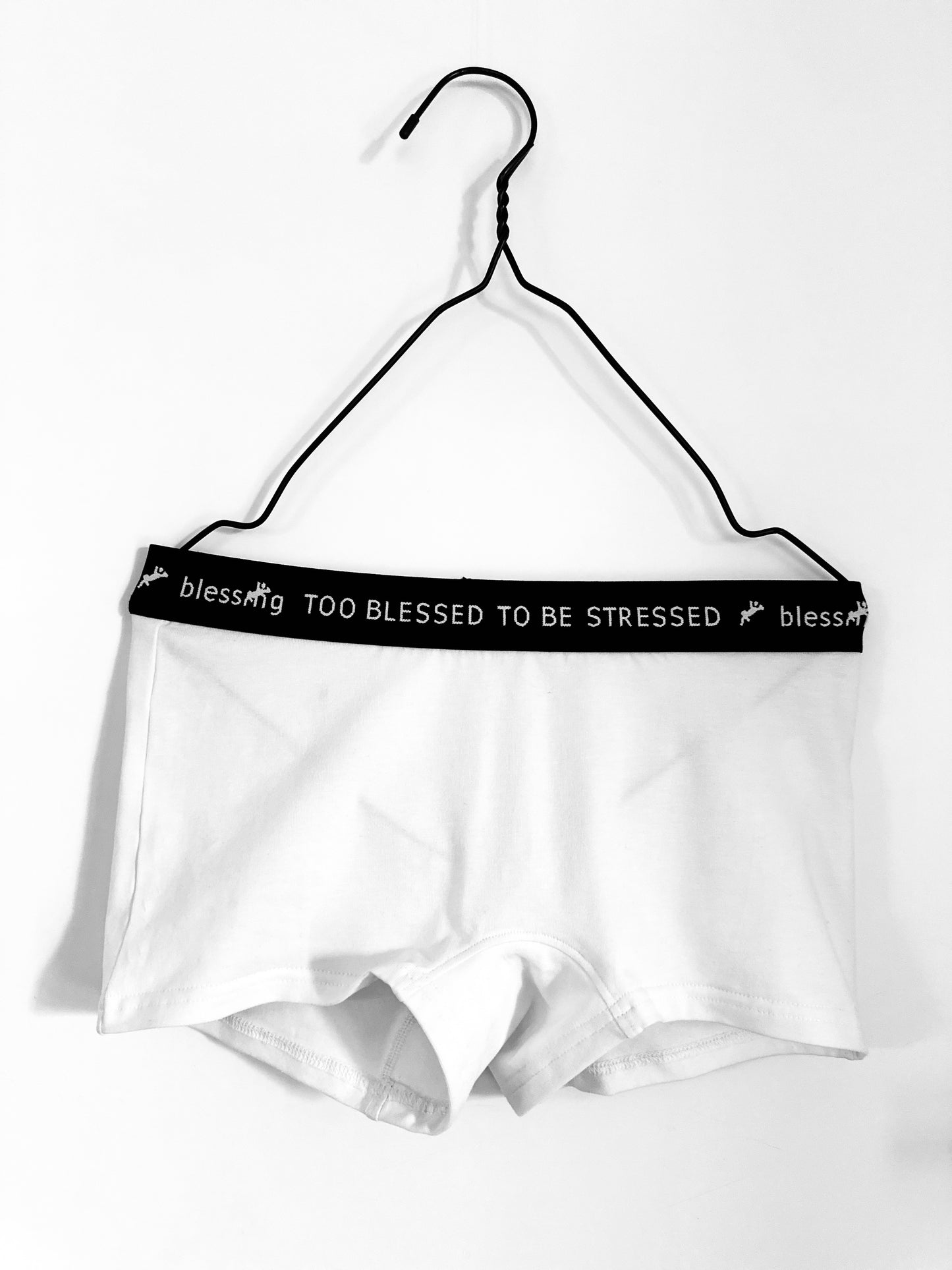 Set Boxershorts Damen (2 Stück, schwarz und weiß)